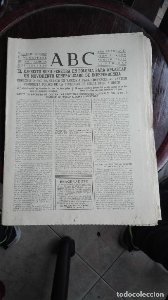 Coleccionismo de Revistas y Peri&oacute;dicos: ABC MADRID domingo 21 de octubre de 1956