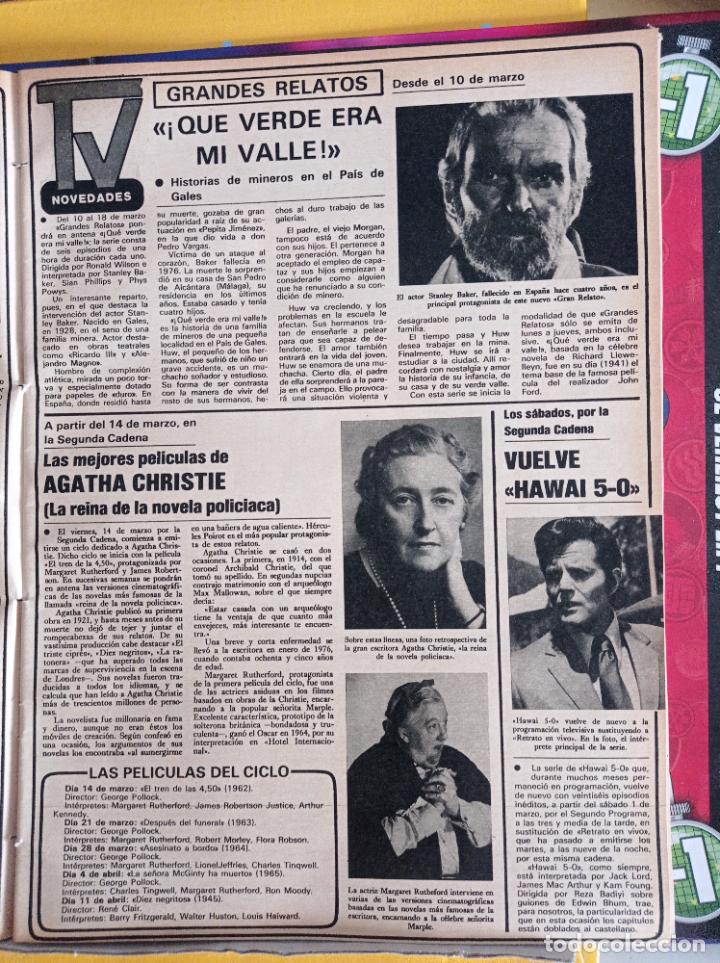 Coleccionismo de revistas y peri&oacute;dicos: STANLEY BAKER AGATHA CHRISTIE JACK LORD HAWAI 5.0