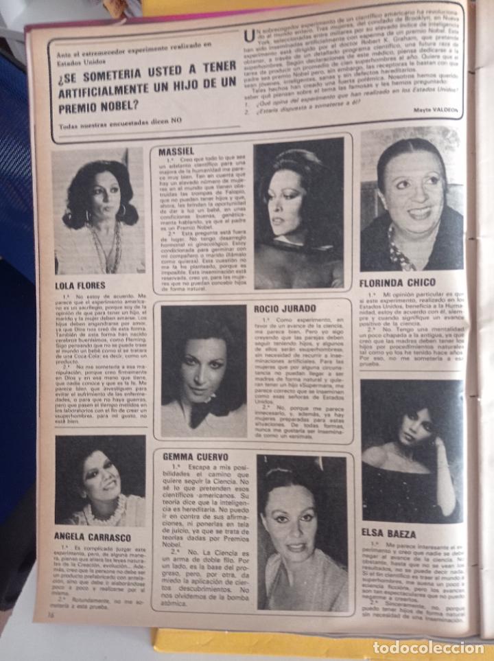 Coleccionismo de Revistas y Peri&oacute;dicos: LOLA FLORES ROCIO JURADO ELSA BAEZA ANGELA CARRASCO GEMMA CUERVO MASSIEL FLORINDA CHICO