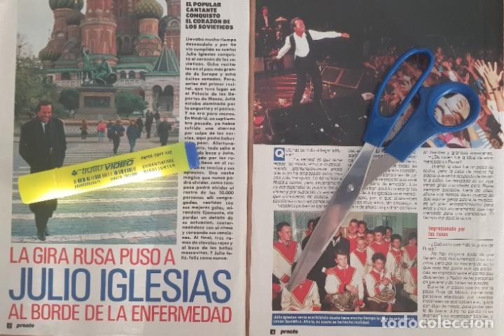 Coleccionismo de Revistas y Peri&oacute;dicos: Reportaje Julio Iglesias. Revista Pronto 21/10/89.