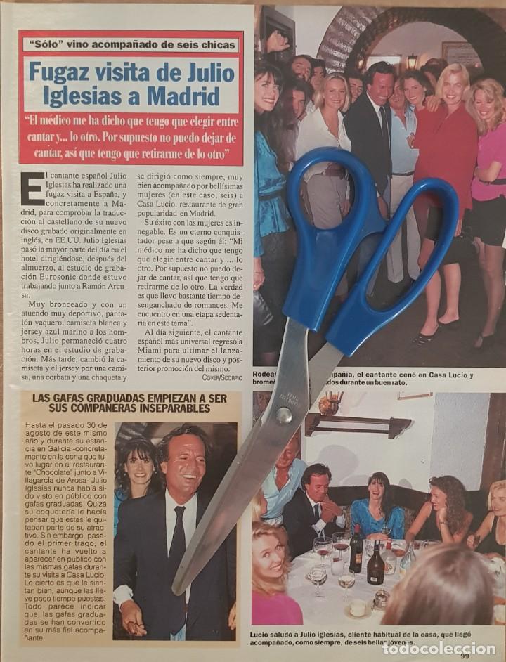 Coleccionismo de Revistas y Peri&oacute;dicos: Reportaje Julio Iglesias. Revista D&iacute;ez Minutos 27/09/91.