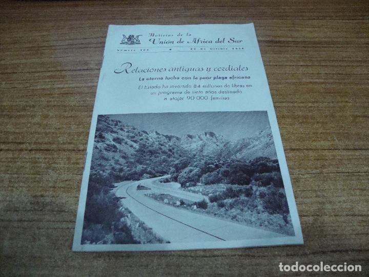 Coleccionismo de Revistas y Peri&oacute;dicos: REVISTA NOTICIAS DE LA UNION DE AFRICA DEL SUR N&ordm; 160 1956