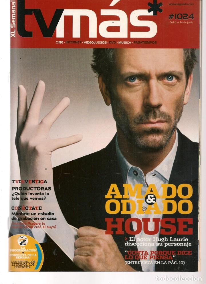 Coleccionismo de Revistas y Peri&oacute;dicos: ABC TV. N&ordm; 1024. HOUSE: HUGH LAURIE. 8 JUNIO 2007.(ST/P)