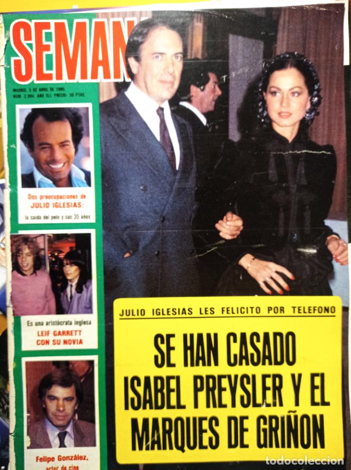 Coleccionismo de Revistas y Peri&oacute;dicos: ISABEL PREYSLER JULIO IGLESIAS LEIF GARRETT