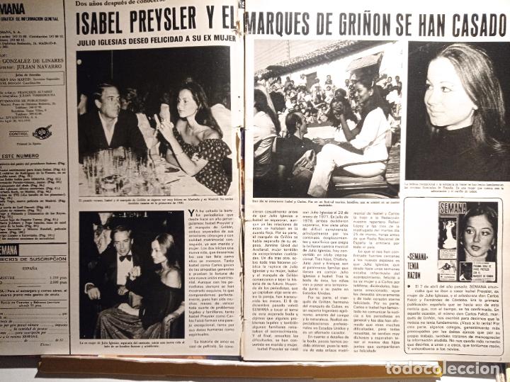 Coleccionismo de Revistas y Peri&oacute;dicos: ISABEL PREYSLER EL MARQUES DE GRI&Ntilde;ON