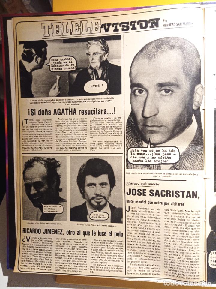 Sammeln von Zeitschriften und Zeitungen: JOSE SACRISTAN RICARDO JIMENEZ AGATHA CHRISTIE