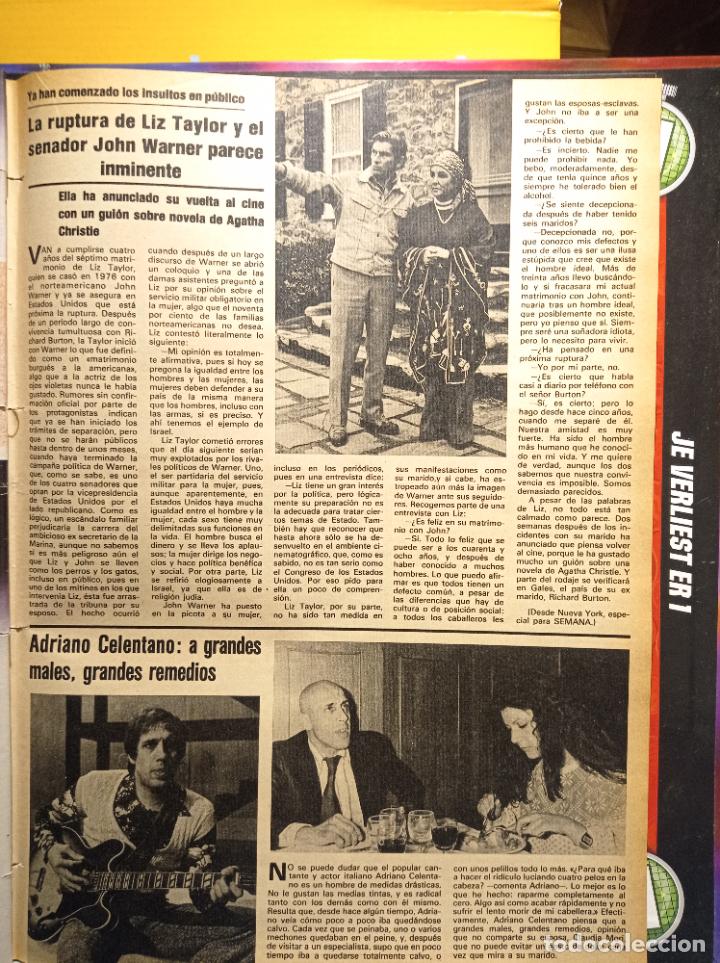 Coleccionismo de Revistas y Peri&oacute;dicos: ELIZABETH TAYLOR LIZ JOHN WARNER ADRIANO CELENTANO