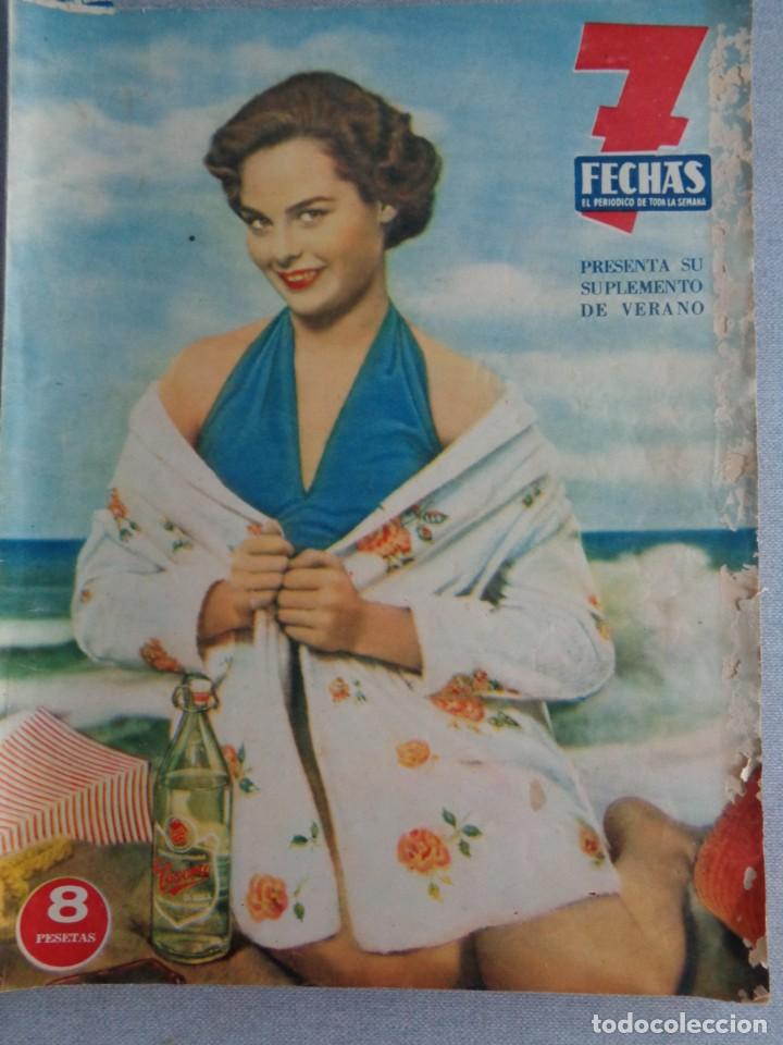 Coleccionismo de revistas y peri&oacute;dicos: ESTRENO PUBLICIDAD MARILYN MONROE en LUCES DE CANDILEJAS - LICOR 43 - DENS ... en 7 FLECHAS DIC 1958