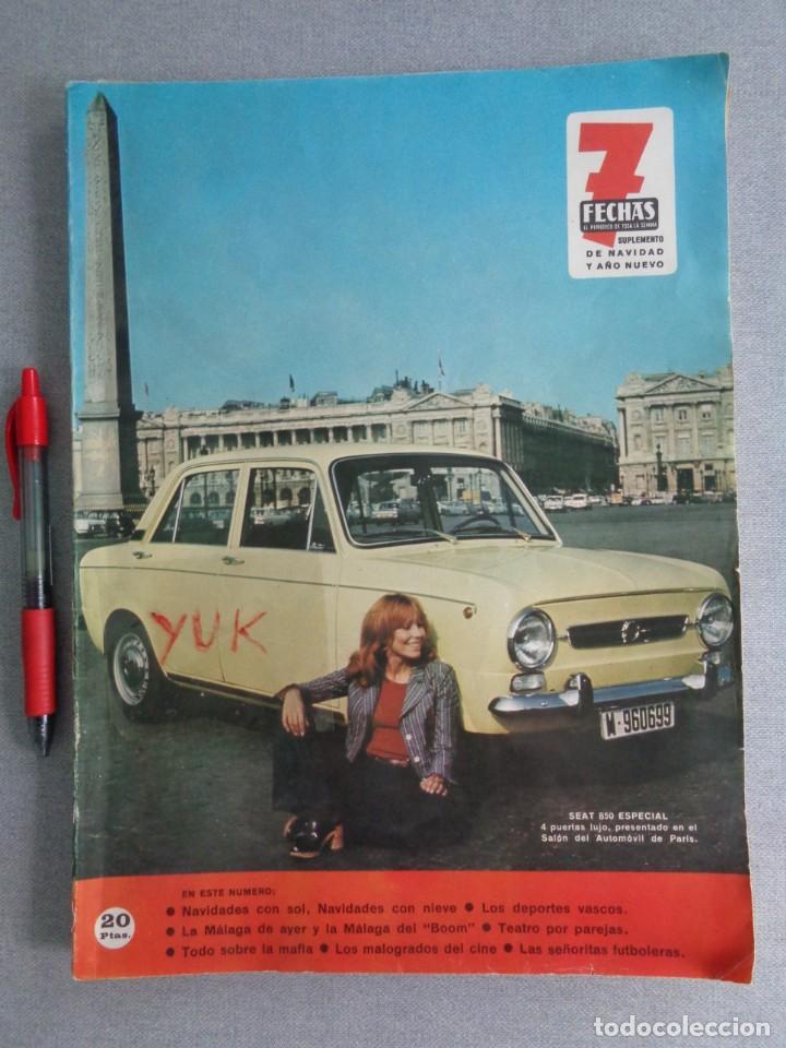 Collectionnisme de Revues et Journaux: SEAT 850 ESPECIAL - MARILYN MONROE SHARON TATE - URSULA ANDRESS - VESPINO... en 7 FLECHAS 1971