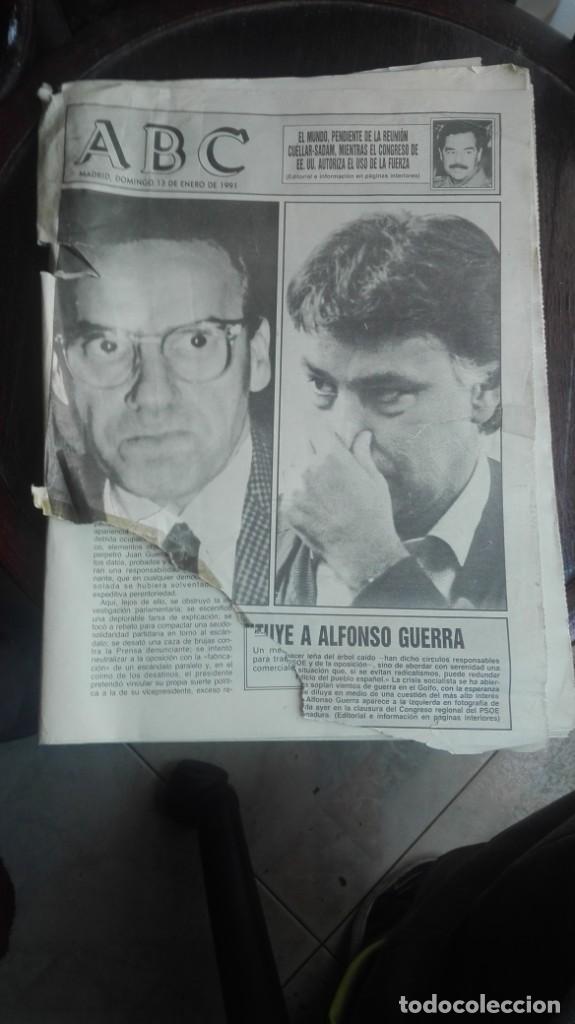 Coleccionismo de Revistas y Peri&oacute;dicos: ABC MADRID domingo 13 de enero de 1991