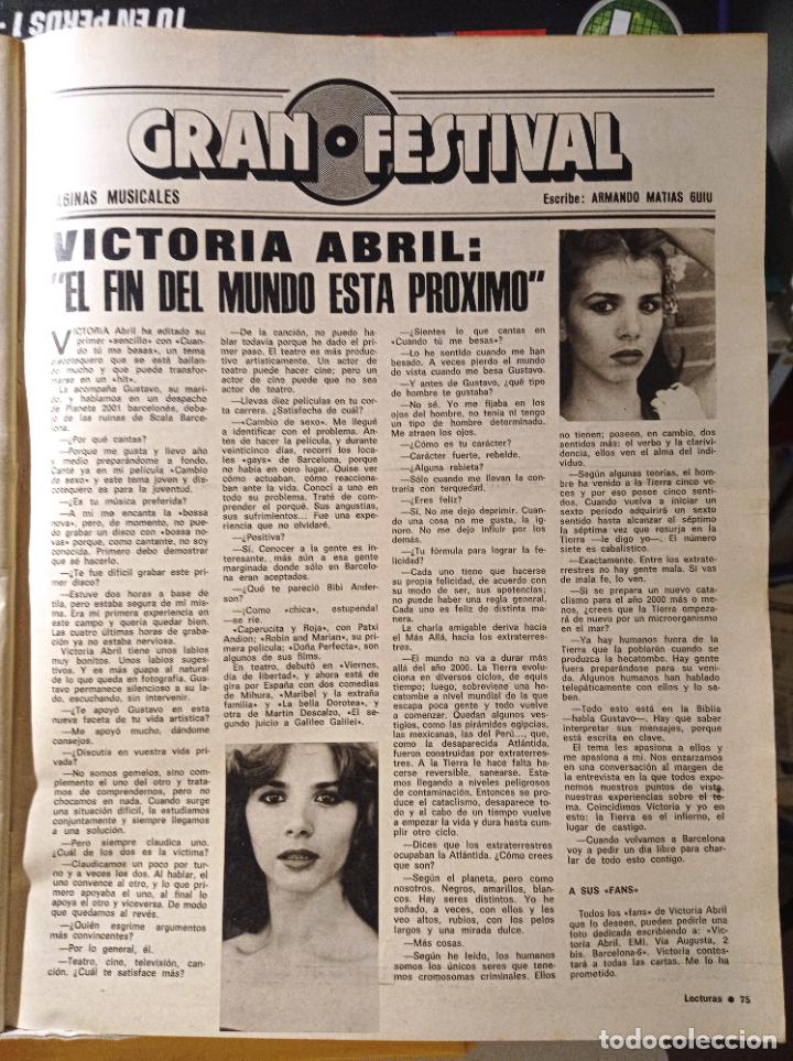 Coleccionismo de revistas y peri&oacute;dicos: victoria abril