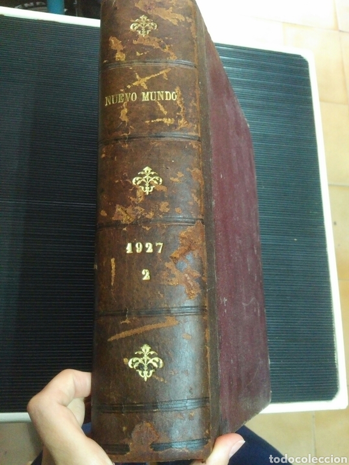Coleccionismo de revistas y peri&oacute;dicos: Revista Nuevo Mundo 1927 encuadernada. Portadas modernistas