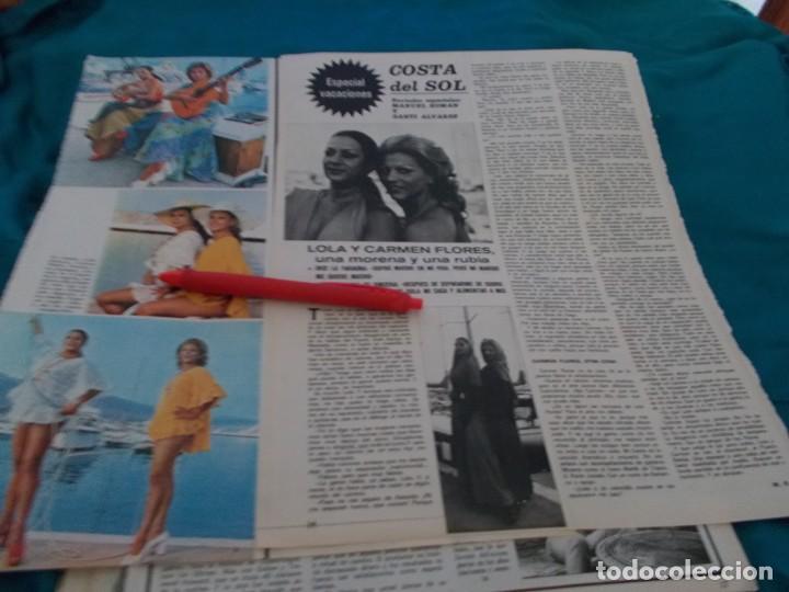 Coleccionismo de revistas y peri&oacute;dicos: RECORTE : LOLA FLORES Y CARMEN FLORES, UNA MORENA Y UNA RUBIA. SEMANA, AGTO 1973(#)