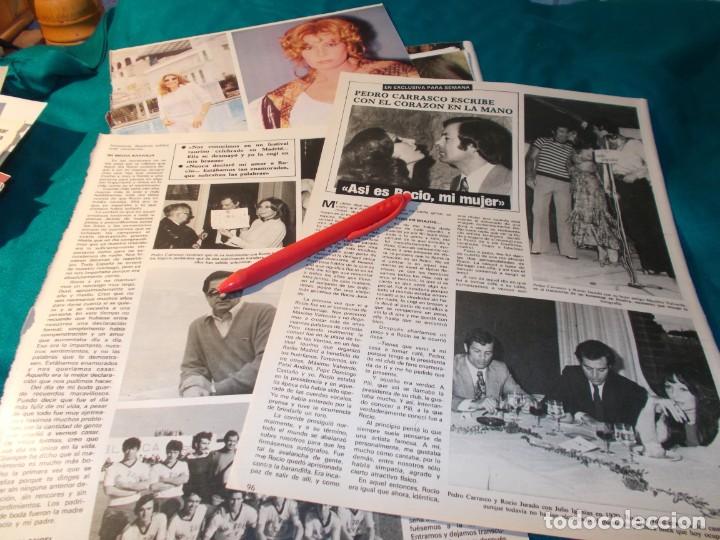 Coleccionismo de Revistas y Peri&oacute;dicos: RECORTE : PEDRO CARRASCO : ASI ES ROCIO JURADO, MI MUJER. SEMANA, ABRIL 1985(#)