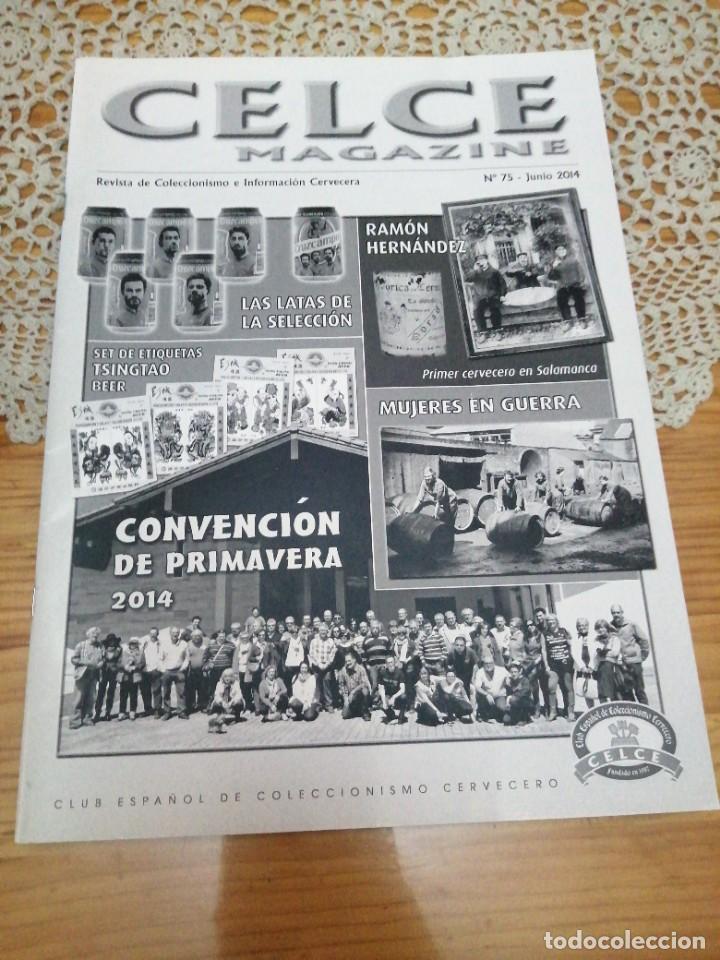 Coleccionismo de revistas y peri&oacute;dicos: Revista de cerveza CELCE N&deg; 75 listado de socios junio a&ntilde;o 2014