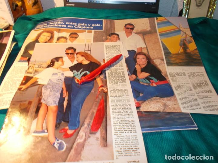 Coleccionismo de Revistas y Peri&oacute;dicos: RECORTE : ROCIO JURADO, MINIVACACIONES EN CHIPIONA. SEMANA, AGTO 1988(#)