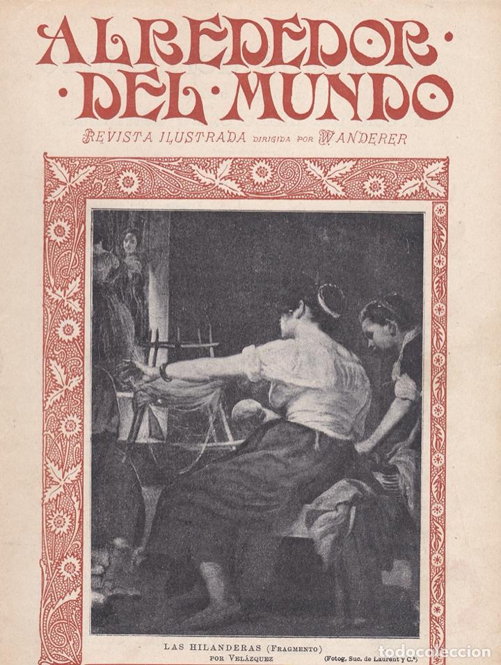 Coleccionismo de revistas y peri&oacute;dicos: Las hilanderas (fragmento) / por Vel&aacute;zquez - 1900