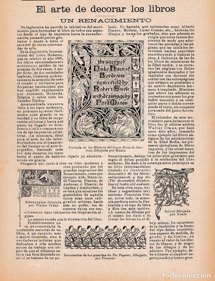 Coleccionismo de Revistas y Peri&oacute;dicos: * BIBLIOFILIA * El arte de decorar los libros: un renacimiento - 1900