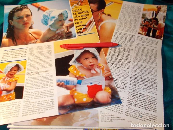Sammeln von Zeitschriften und Zeitungen: RECORTE : KELLY LE BROCK, EN LA PISCINA. SEMANA, AGTO 1988(#)