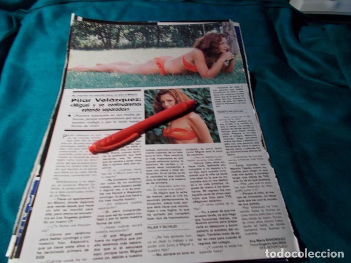 Sammeln von Zeitschriften und Zeitungen: RECORTE : PILAR VELAZQUEZ. SEMANA, AGTO 1988(#)