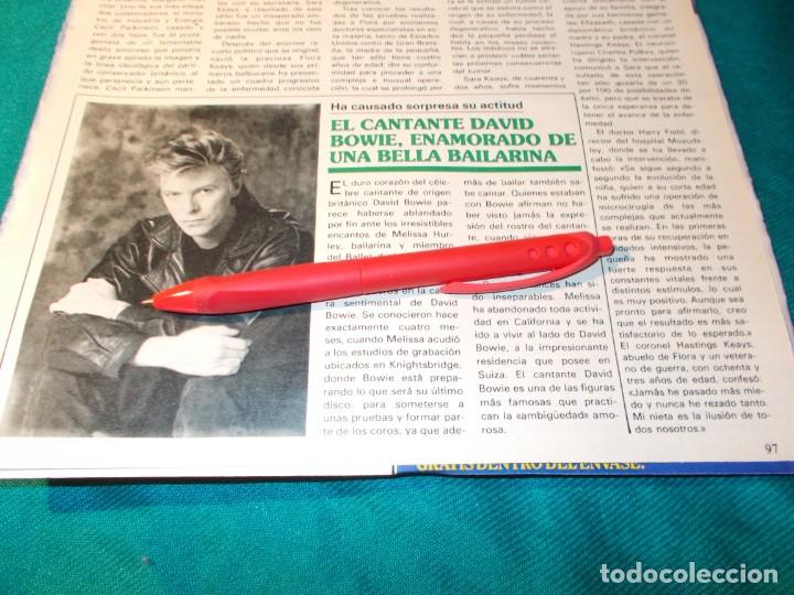 Sammeln von Zeitschriften und Zeitungen: RECORTE : EL CANTANTE DAVID BOWIE. SEMANA, AGTO 1988(#)