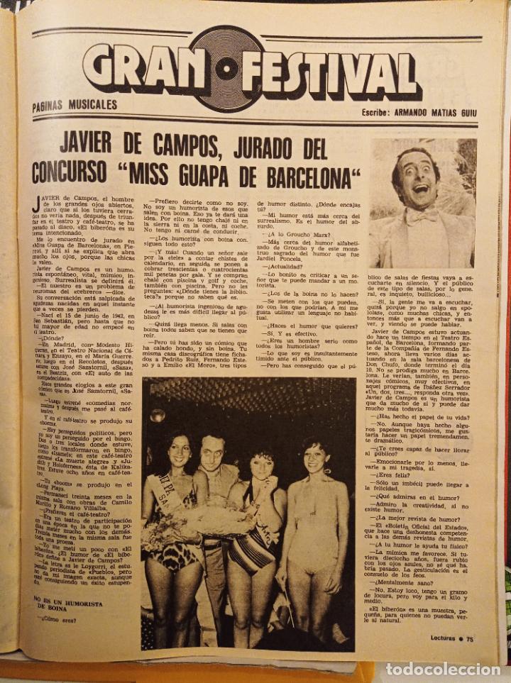 Coleccionismo de revistas y peri&oacute;dicos: JAVIER DE CAMPOS EN MISS GUAPA DE BARCELONA