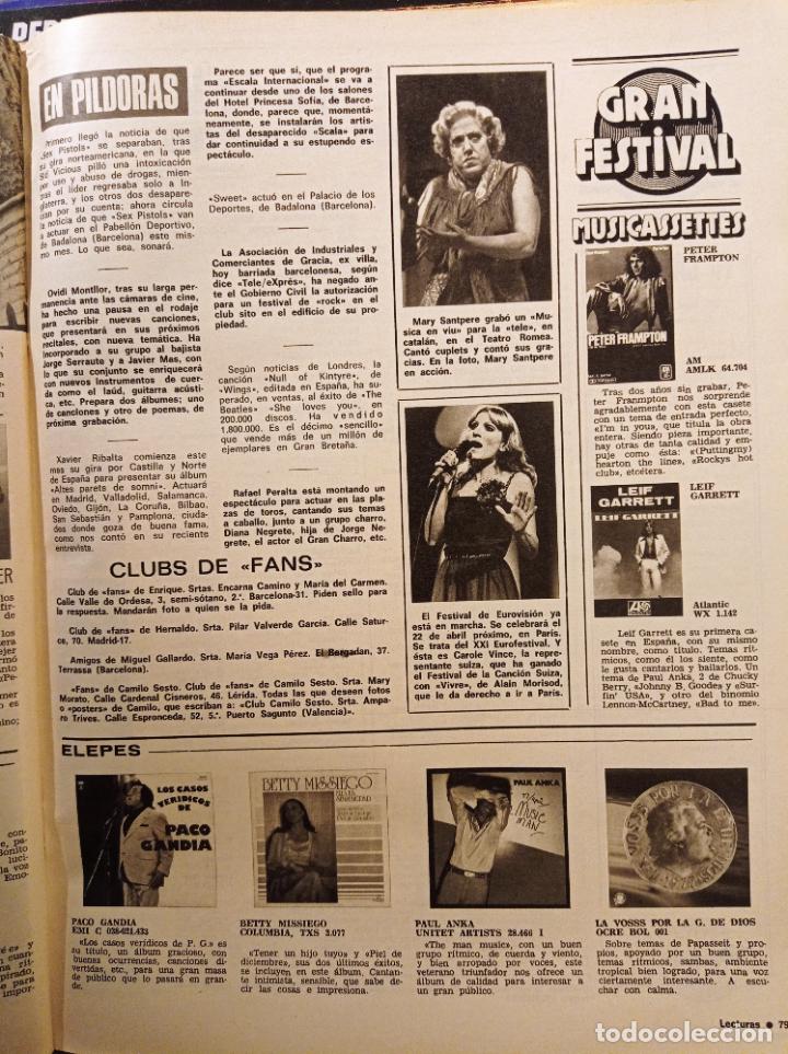 Coleccionismo de Revistas y Peri&oacute;dicos: MARY SANTPERE EUROVISION BETTY MISSIEGO PACO GANDIA LEIF GARRETT PPETER FRAMPTON