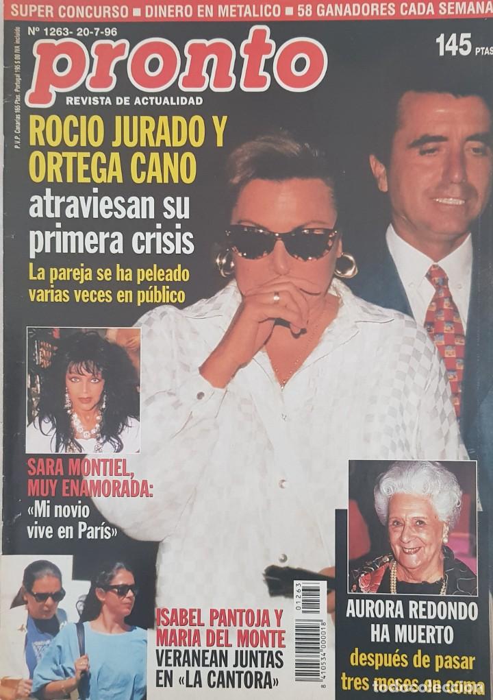 Coleccionismo de Revistas y Peri&oacute;dicos: Reportaje Roc&iacute;o Jurado. Revista Pronto 20.07.96