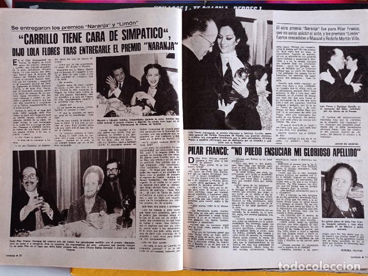 Coleccionismo de Revistas y Peri&oacute;dicos: SANTIAGO CARRILLO LOLA FLORES CHICHO IBA&Ntilde;EZ SERRADOR MASSIEL JOSE LUIS LOPEZ VAZQUEZ