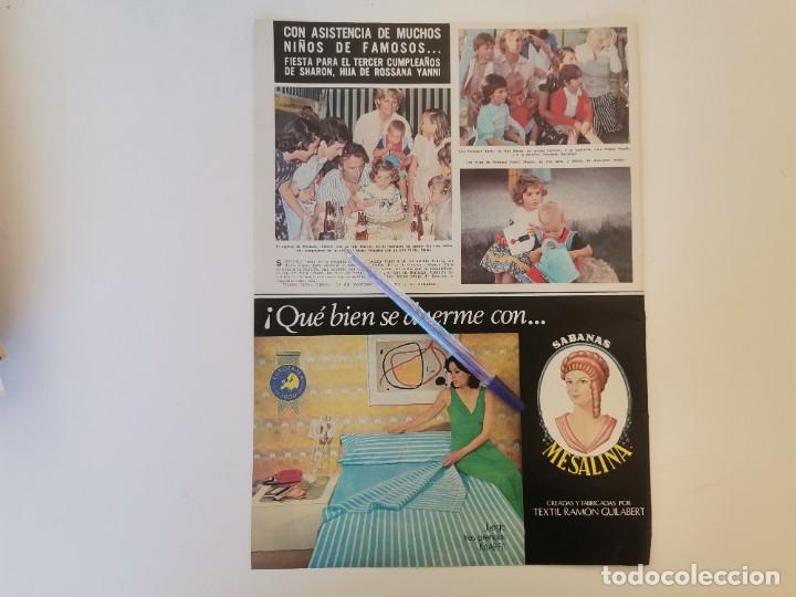 Collection Magazines and Newspapers: CUMPLEA&Ntilde;OS HIJA DE ROSSANA YANNI CON CERVEZAS HB HENNINGER REVERSO ANUNCIO ROPA INFANTIL BAYER 1976