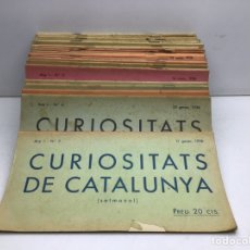 Coleccionismo de Revistas y Periódicos: LOTE SETMANARI CURIOSITAS DE CATALUNYA - SON 47 REVISTES DEL Nº 2 AL Nº 48 ANY 1936