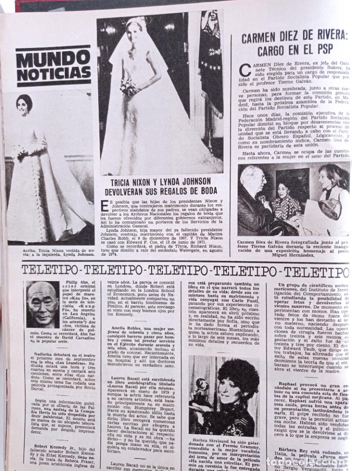Coleccionismo de Revistas y Peri&oacute;dicos: CARMEN DIEZ DE RIVERA TRICIA NIXON LYNDA JOHNSON BARBRA STREISAND