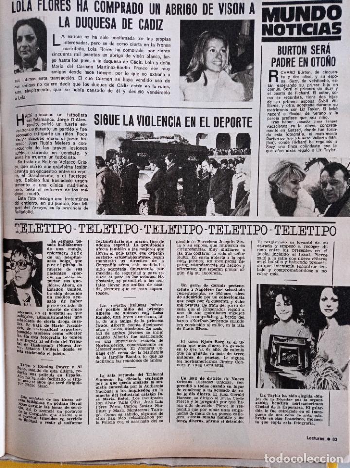 Coleccionismo de Revistas y Peri&oacute;dicos: ELIZABETH TAYLOR LIZ RICHARD BURTON LOLA FLORES CARMEN MARTINEZ BORDIU