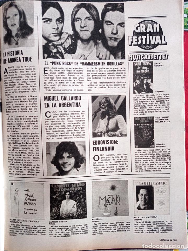 Coleccionismo de Revistas y Peri&oacute;dicos: MIGUEL GALLARDO MARIA DOLORES PRADERA CAMILO SESTO PUNK HAMMERSMITH GORILAS