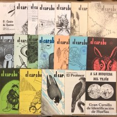 Coleccionismo de Revistas y Periódicos: EL CÁRABO. LOTE DE 19 FANZINES ORIGINALES DE TEMÁTICA ANIMALISTA - NATURALISTA (AÑOS 80).
