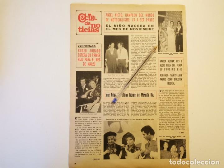 Coleccionismo de Revistas y Peri&oacute;dicos: ROC&Iacute;O JURAD&Oacute;, ANGEL NIETO, JOS&Eacute; V&Eacute;LEZ, MARUJITA D&Iacute;AZ REVERSO SONIA DE NORUEGA RECORTE REVISTA 1976