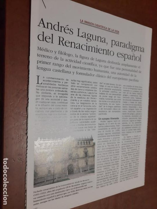 Coleccionismo de Revistas y Peri&oacute;dicos: ANDR&Eacute;S LAGUNA. RENACIMIENTO ESPA&Ntilde;OL. 6 P&Aacute;GINAS. ARTICULO EXTRAIDO DE UNA REVISTA. BUEN ESTADO.