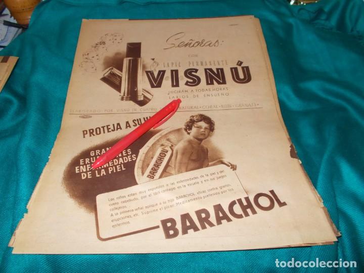 Sammeln von Zeitschriften und Zeitungen: RECORTE : LAPIZ DE LABIOS VISN&Uacute;. BARRACHOL, POMADA. FOTOS, JULIO 1941