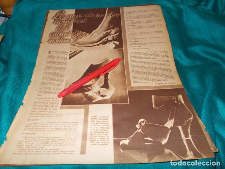 Sammeln von Zeitschriften und Zeitungen: RECORTE : LA MODA DE LOS ZAPATOS. FOTOS, JULIO 1941