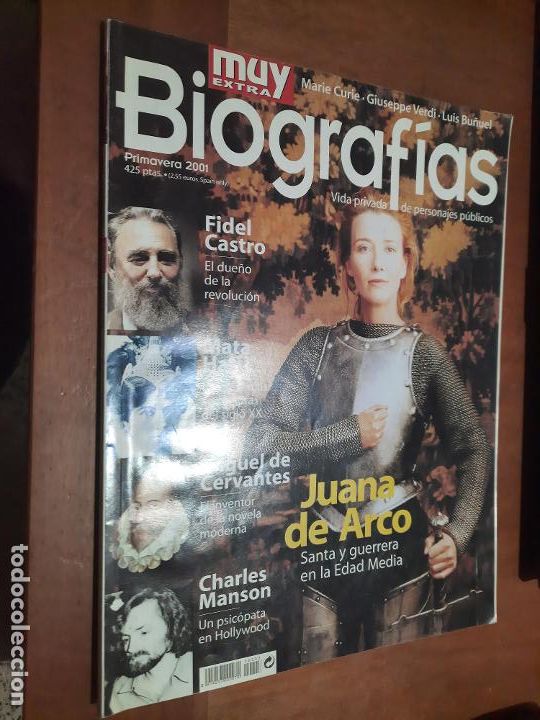 Coleccionismo de revistas y peri&oacute;dicos: MUY EXTRA BIOGRAF&Iacute;AS. PRIMAVERA 2001. REVISTA. BUEN ESTADO. R&Uacute;STICA. caj. 87