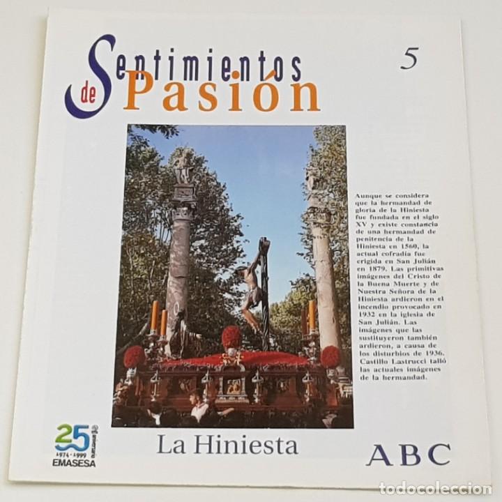 Coleccionismo de Revistas y Peri&oacute;dicos: SENTIMIENTOS DE PASI&Oacute;N, FASC&Iacute;CULO N&ordm; 5, ABC, EMASESA, DOMINGO DE RAMOS, LA HINIESTA, BUEN ESTADO