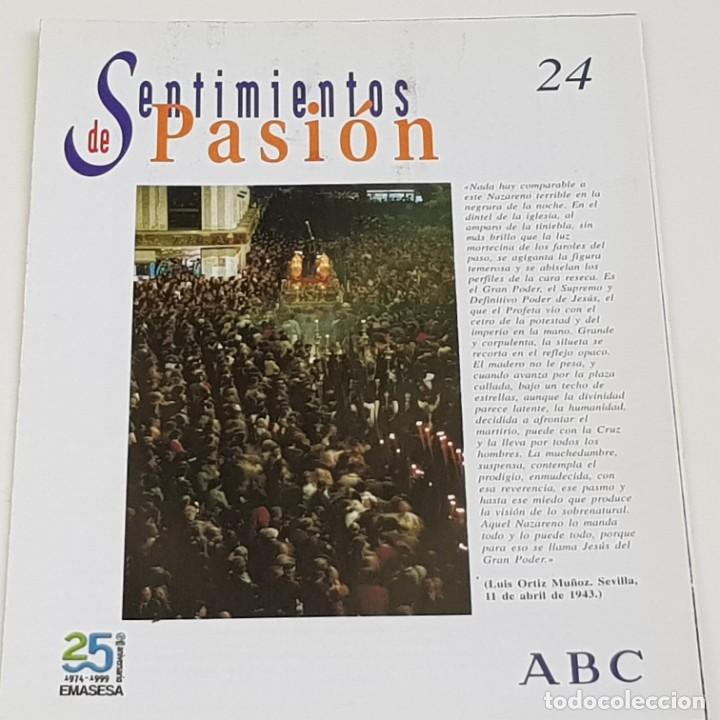 Coleccionismo de Revistas y Peri&oacute;dicos: SENTIMIENTOS DE PASI&Oacute;N, FASC&Iacute;CULO N&ordm; 24, ABC, PATROCINIO EMASESA, GRAN PODER, LA MACARENA, BUENO