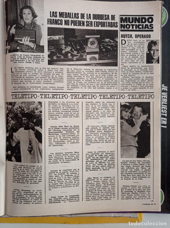 Collection Magazines and Newspapers: XAVIER CUGAT CHARO BAEZA david soul las medallas de franco carmen