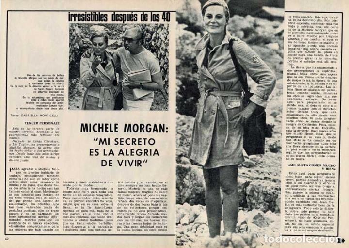 Collection Magazines and Newspapers: Reportaje Michele Morgan. Mi secreto es la alegr&iacute;a de vivir - Gabriella Monticelli