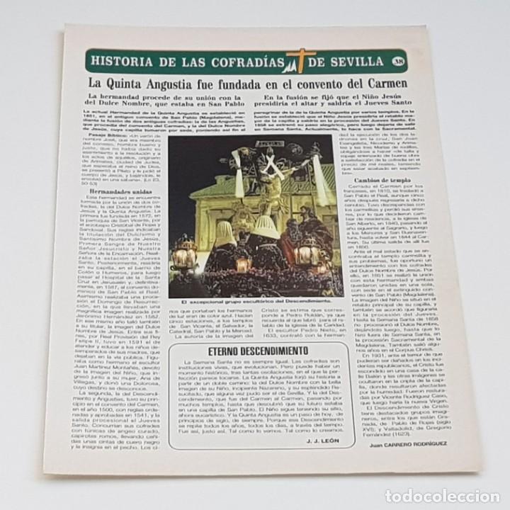 Collezionismo di Riviste e Giornali: HISTORIA DE LAS COFRAD&Iacute;AS DE SEVILLA N&ordm; 38, ABC, 1995, LA QUINTA ANGUSTIA, BIEN