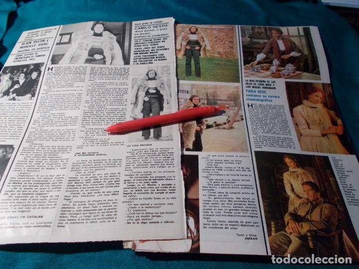 Sammeln von Zeitschriften und Zeitungen: RECORTE : CAMILO SESTO, PREFIERE LA COMPA&Ntilde;IA. SEMANA, ENERO 1977(#)