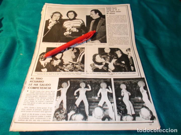 Sammeln von Zeitschriften und Zeitungen: RECORTE : CAMILO SESTO, RECOGE SU R.J, CON RETRASO. SEMANA, ENERO 1977(#)