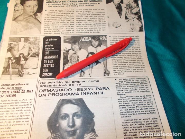 Coleccionismo de Revistas y Peri&oacute;dicos: RECORTE : EL GRUPO ABBA. CAROLINA DE MONACO. SEMANA, ENERO 1977(#)