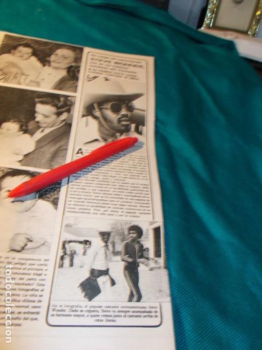 Sammeln von Zeitschriften und Zeitungen: RECORTE : STEVE WONDER. SEMANA, ENERO 1977(#)
