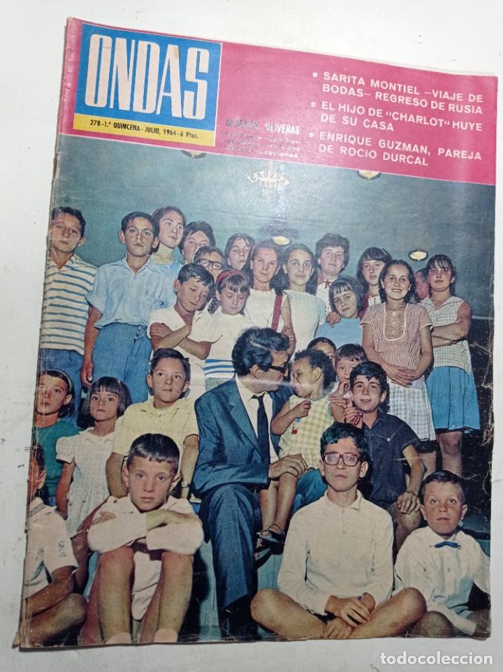 Collezionismo di Riviste e Giornali: Revista ondas 278 1964 Sarita Montiel Sara Montiel Charlot Roc&iacute;o D&uacute;rcal